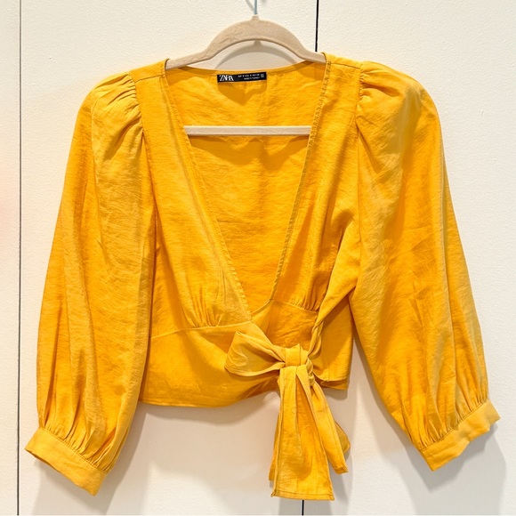 Zara orange top | size S - Picture 2 of 3